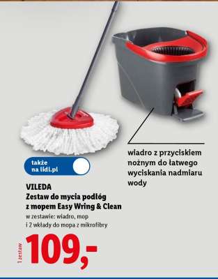 Vileda Zestaw do mycia podłóg z mopem Easy Wring & Clean