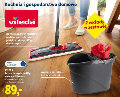 Vileda Zestaw do mycia podłóg z mopem Ultramax