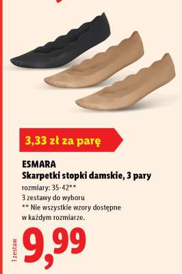 ESMARA Skarpetki stopki damskie, 3 pary