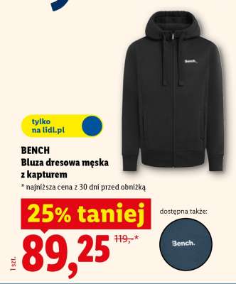 BENCH Bluza dresowa męska z kapturem