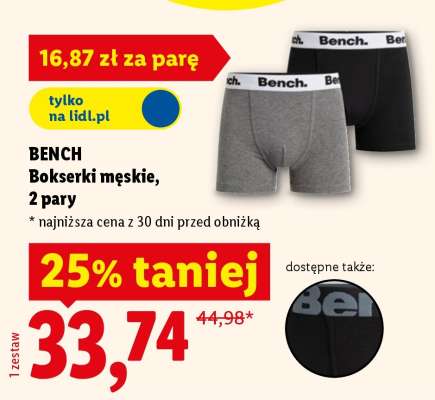 BENCH Bokserki męskie, 2 pary