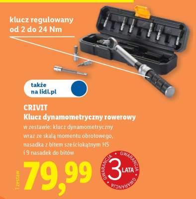 CRIVIT Klucz dynamometryczny rowerowy