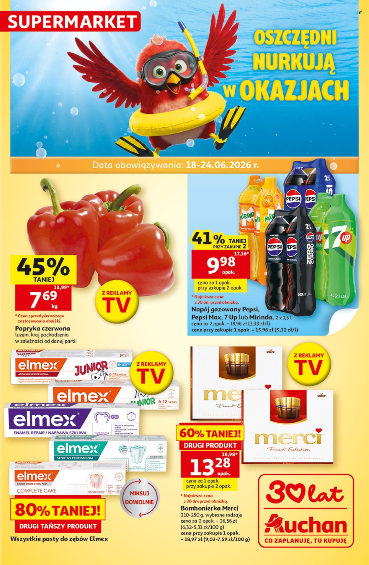 Leták Auchan - 18.6.2026 - 24.6.2026. Strana 1