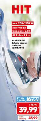 SILVERCREST Żelazko parowe podróżne SDRBK 1000