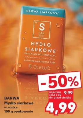 BARWA Mydło siarkowe w kostce 100 g opakowanie