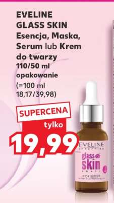 EVELINE GLASS SKIN Esencja, Maska, Serum lub Krem do twarzy