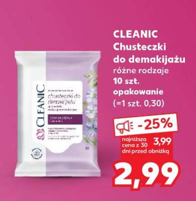 CLEANIC Chusteczki do demakijażu