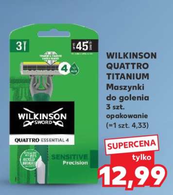 WILKINSON QUATTRO TITANIUM Maszynki do golenia 3 szt.
