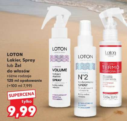 LOTON Lakier, Spray lub Żel do włosów