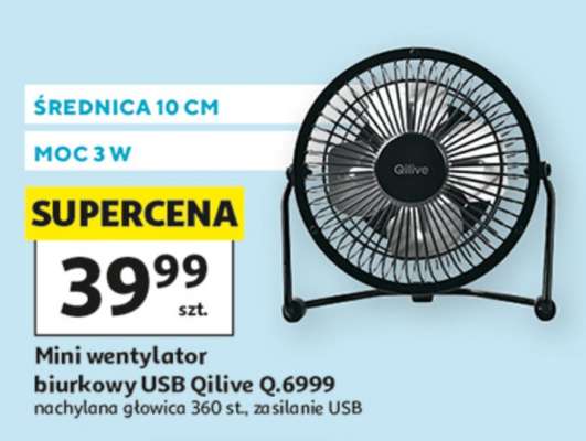 Mini wentylator biurkowy USB Qilive Q.6999