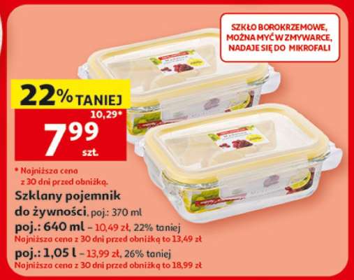 Szklany pojemnik do żywności