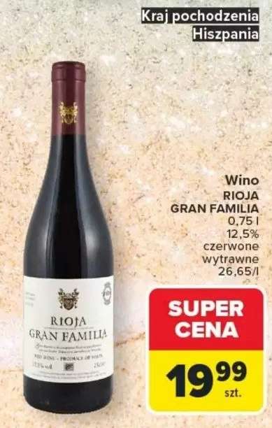 Wino Rioja Gran Familia