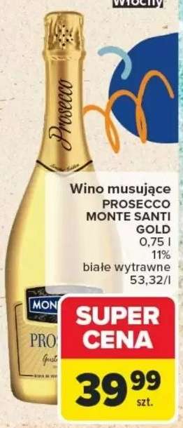 Wino musujące PROSECCO MONTE SANTI GOLD