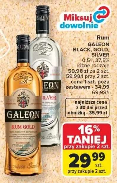 Rum GALEON BLACK, GOLD, SILVER