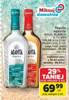 Tequila AGAVITA GOLD, BLANCO