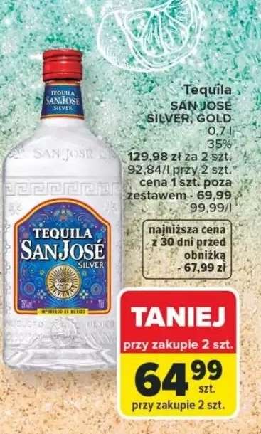 Tequila SAN JOSÉ SILVER, GOLD