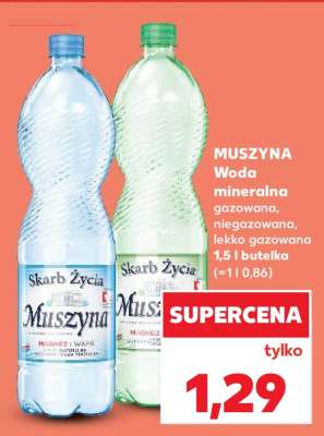 MUSZYNA Woda mineralna