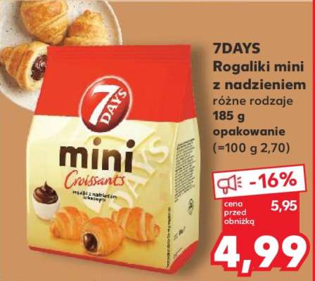 7DAYS Rogaliki mini z nadzieniem