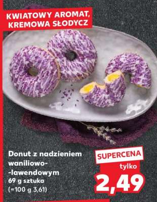 Donut z nadzieniem waniliowo--lawendowym