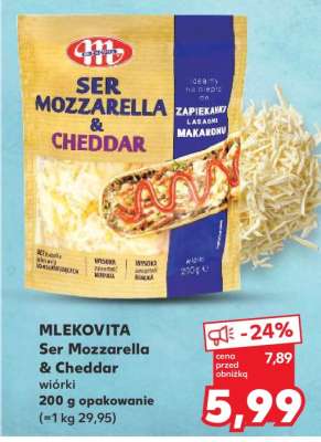 MLEKOVITA Ser Mozzarella & Cheddar