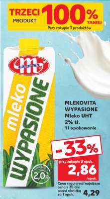 MLEKOVITA WYPASIONE Mleko UHT 2% tł.