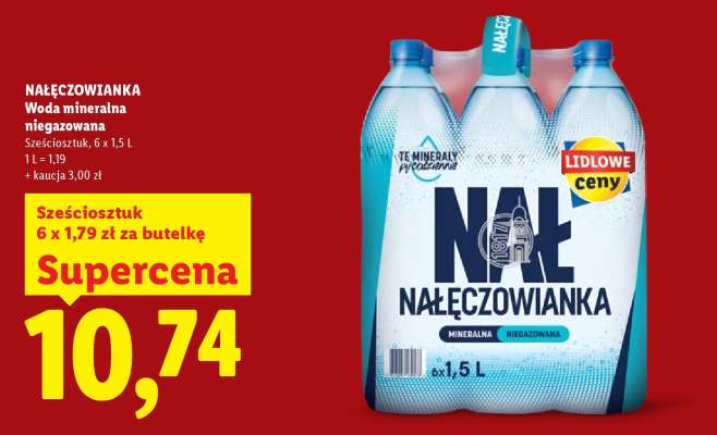 NAŁĘCZOWIANKA Woda mineralna niegazowana**