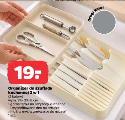 Organizer do szuflady kuchennej 2 w 1