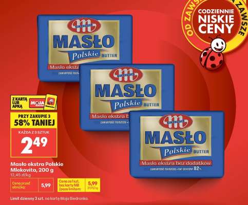 Masło Ekstra Polskie Mlekovita , 200 g
