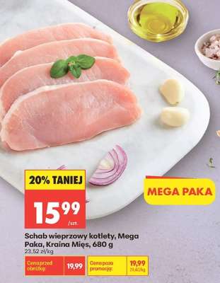 Schab wieprzowy kotlety, Mega Paka, Kraina Mięs, 680 g