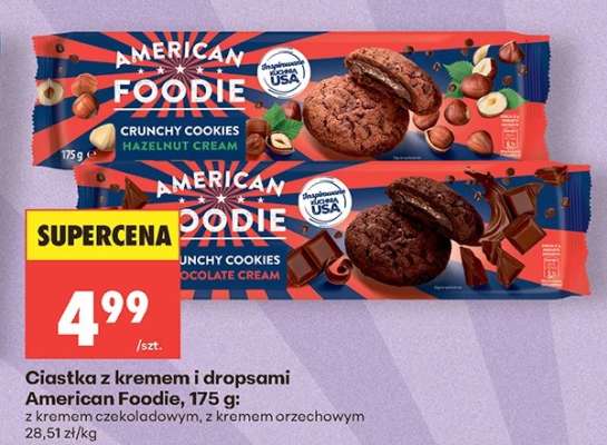 Ciastka z kremem i dropsami American Foodie, 175 g