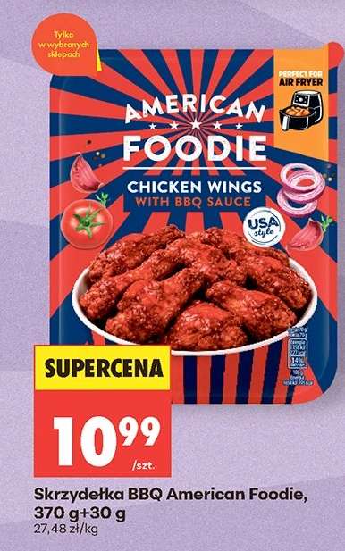 Skrzydełka BBQ American Foodie, 370 g+30 g