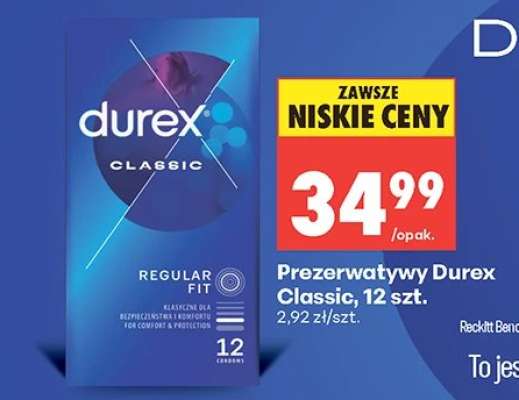 Prezerwatywy Durex Classic, 12 szt.