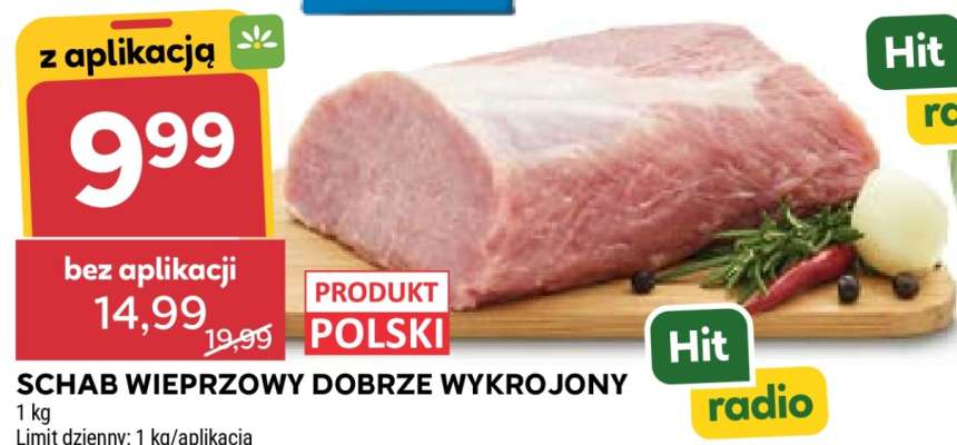 Schab wieprzowy dobrze wykrojony