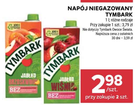 Napój niegazowany TYMBARK