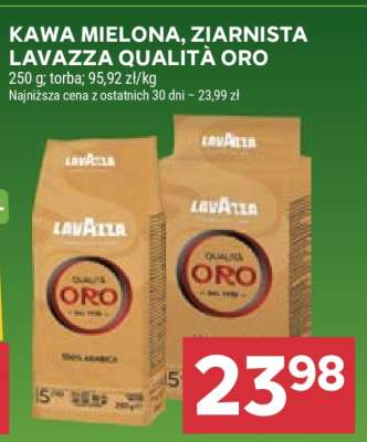 Kawa mielona, ziarnista Lavazza Qualita Oro