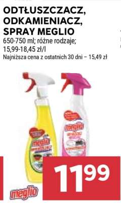 Odtłuszczacz, Odkamieniacz, Spray Meglio