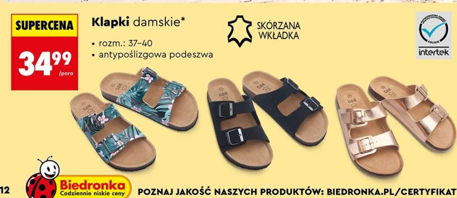 Klapki damskie