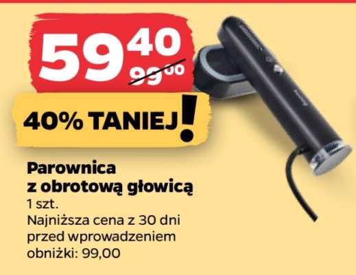Parownica z obrotową głowicą