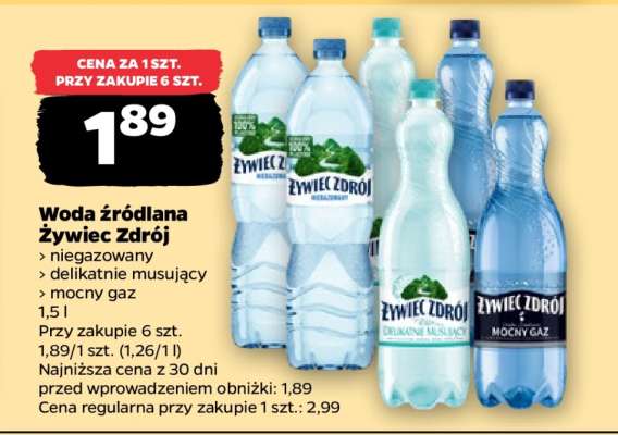Woda źródlana Żywiec Zdrój