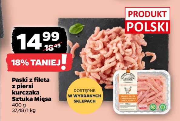 Paski z fileta z piersi kurczaka Sztuka Mięsa