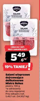 Salami wieprzowe dojrzewające delikatesowe Mistrz Rohus