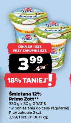 Śmietana 12% Primo Zott