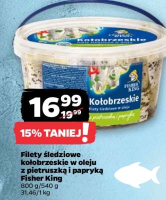 Filety śledziowe kołobrzeskie w oleju z pietruszką i papryką Fisher King