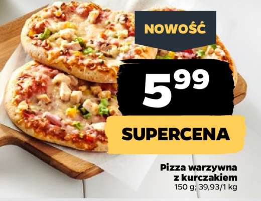 Pizza warzywna z kurczakiem