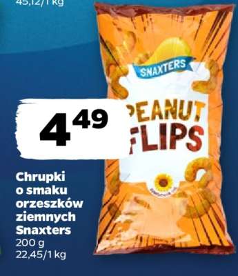 Chrupki o smaku orzeszków ziemnych Snaxters