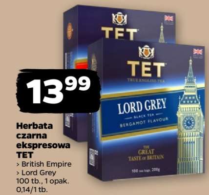 Herbata czarna ekspresowa TET