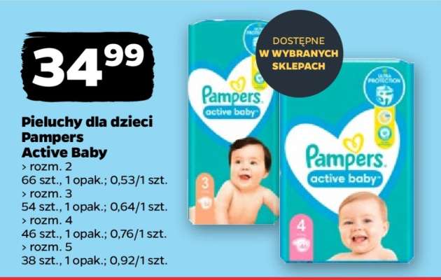 Pieluchy dla dzieci Pampers Active Baby