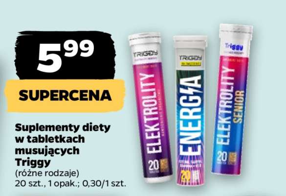 Suplementy diety w tabletkach musujących Triggy