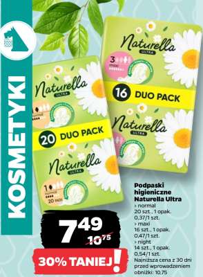 Podpaski higieniczne Naturella Ultra