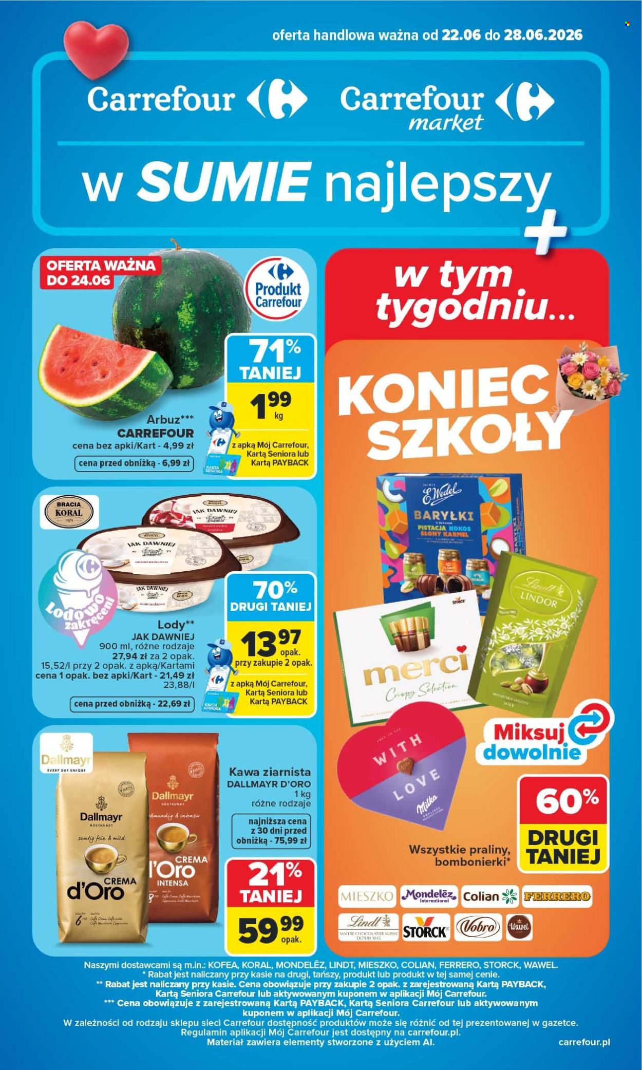 Leták Carrefour - 22.6.2026 - 28.6.2026. Strana 1